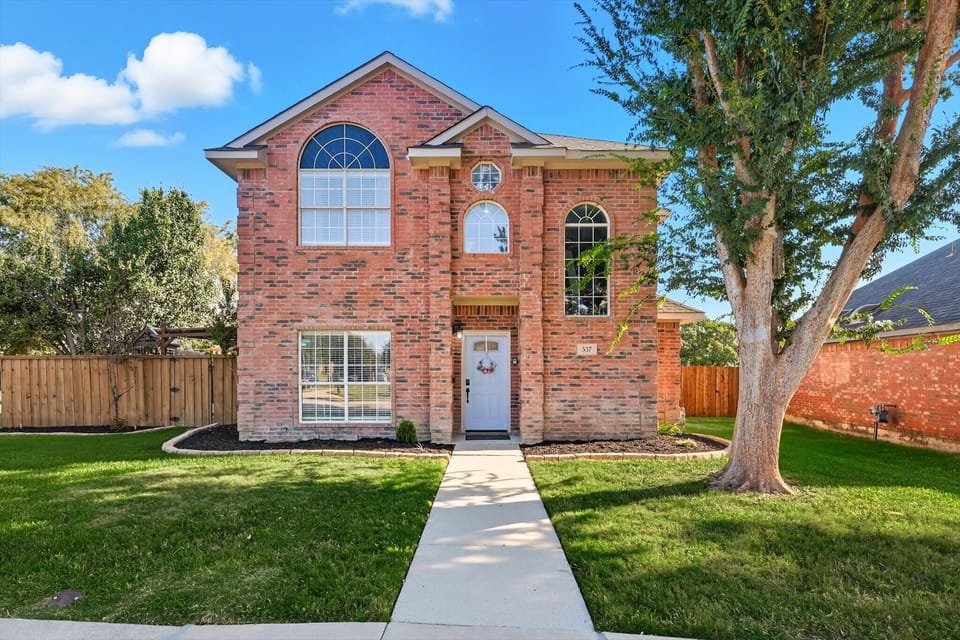 Fully decked out with indoor & outdoor entertainment options, this Parisian-themed Lewisville getaway is perfect for your next trip with 5 bedrooms & 2.5 bathrooms!
