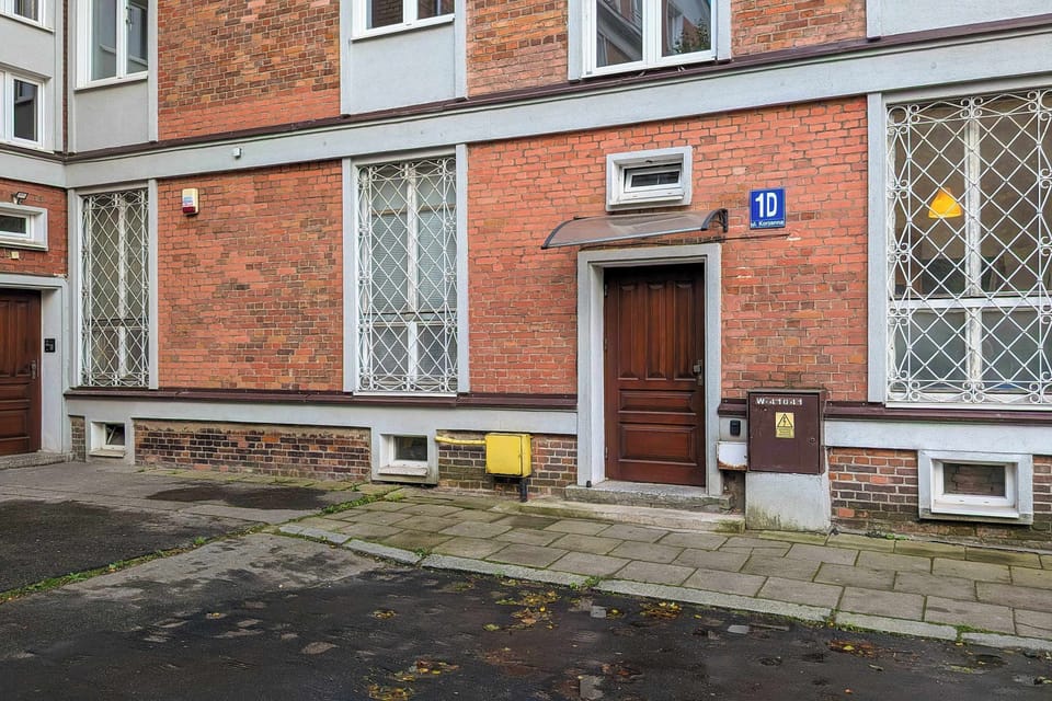 The building exterior with beautiful brickwork.
