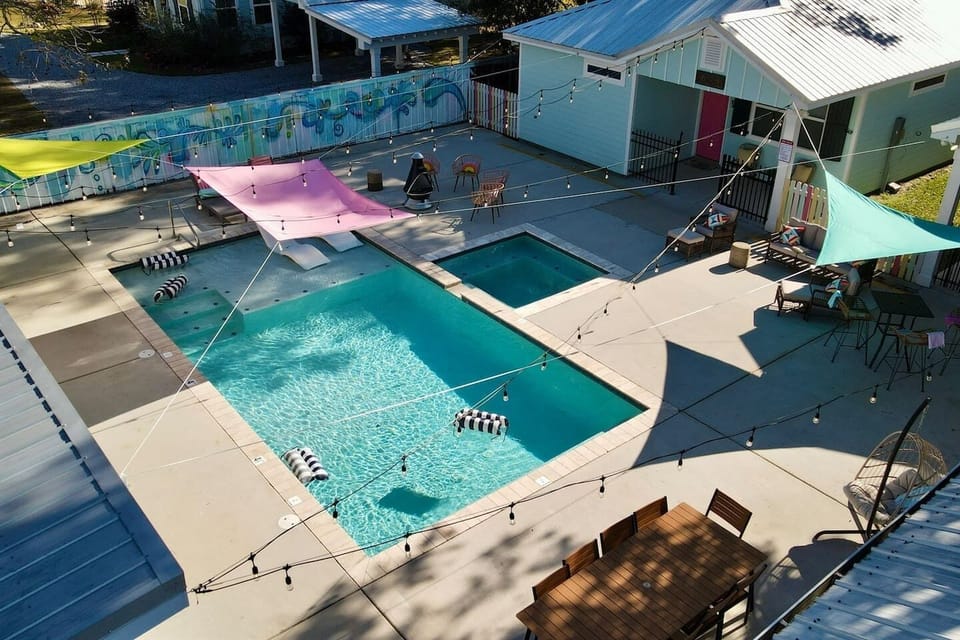 From poolside laughs to mural backdrops—your perfect hangout spot.