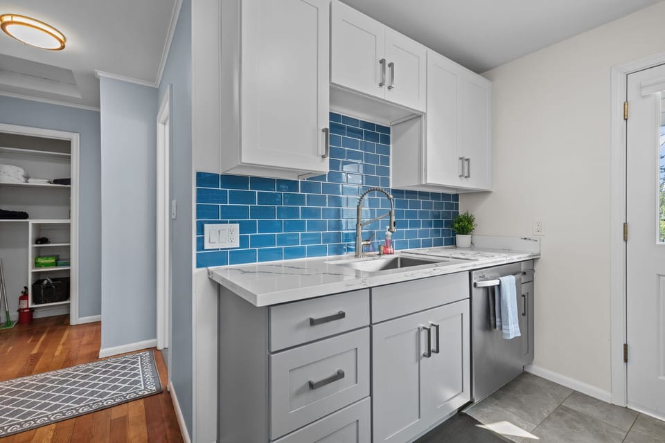 Full Kitchen with drip Coffee Maker and all the cooking accessories you'll need