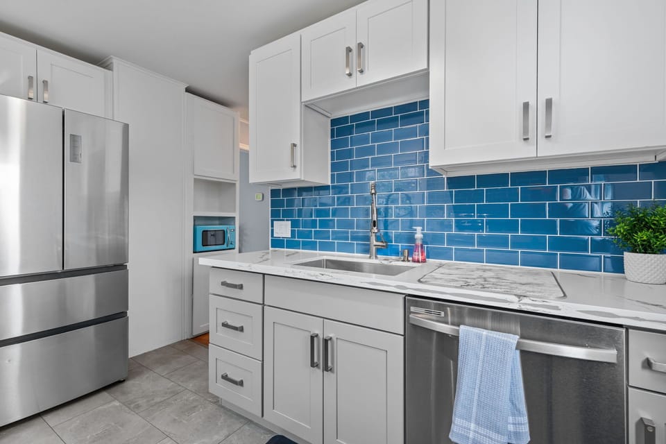 Full Kitchen with drip Coffee Maker and all the cooking accessories you'll need