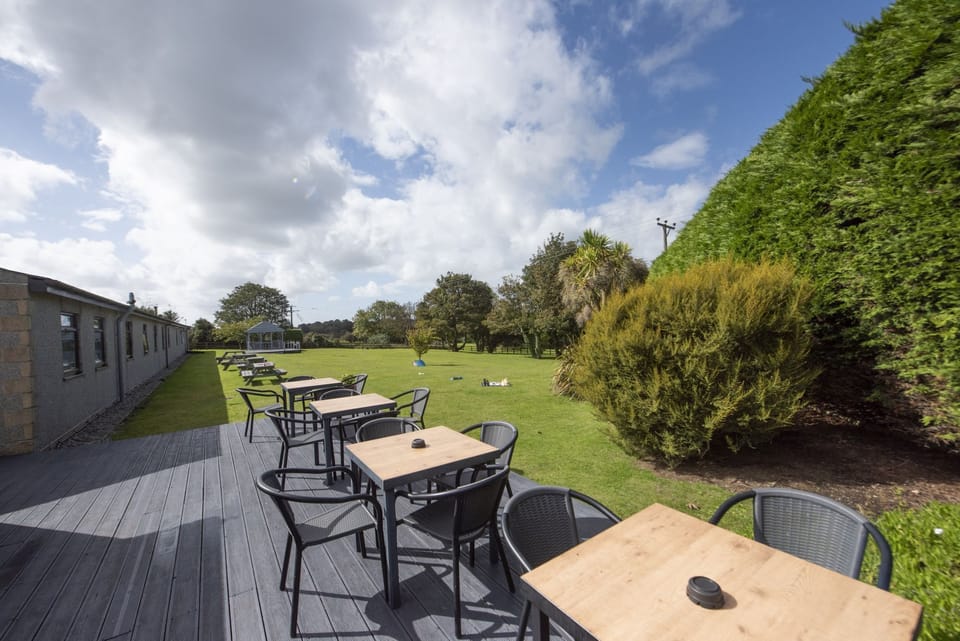 Communal deck area