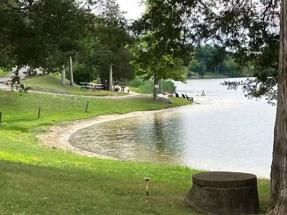 Private and relaxing beach area. Ideal for long walks.  Swim and/or enjoy!