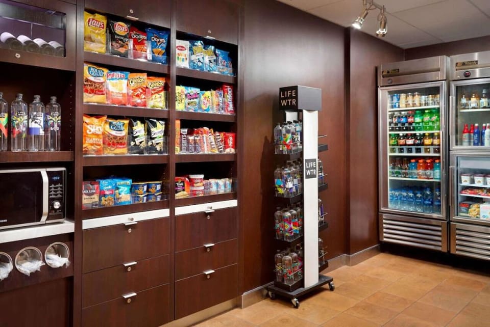 Grab quick snacks and drinks anytime for effortless stays.