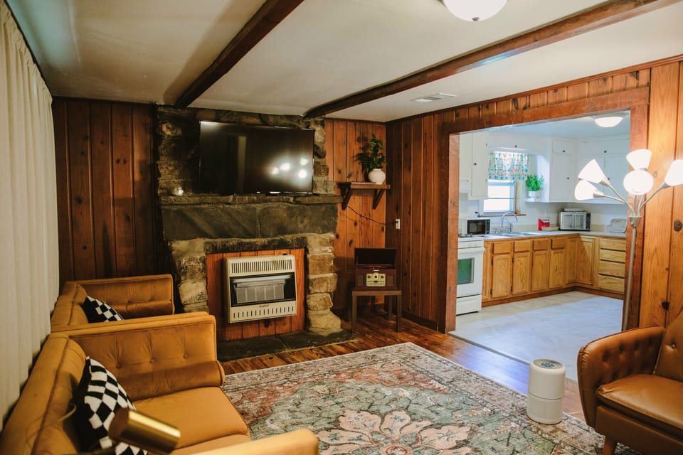 Gather around and enjoy a movie night on the smart TV.