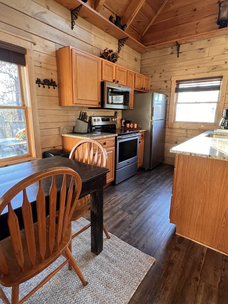 Light and bright kitchen area - just next to the dining and main living areas