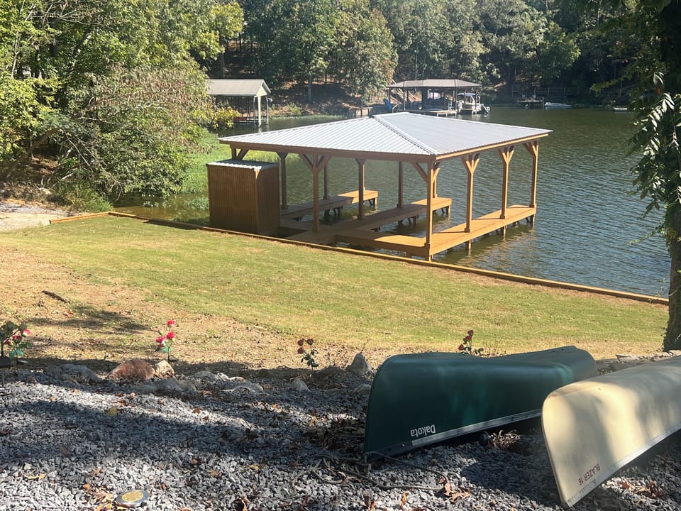 Two Slip Boat House & Ramp