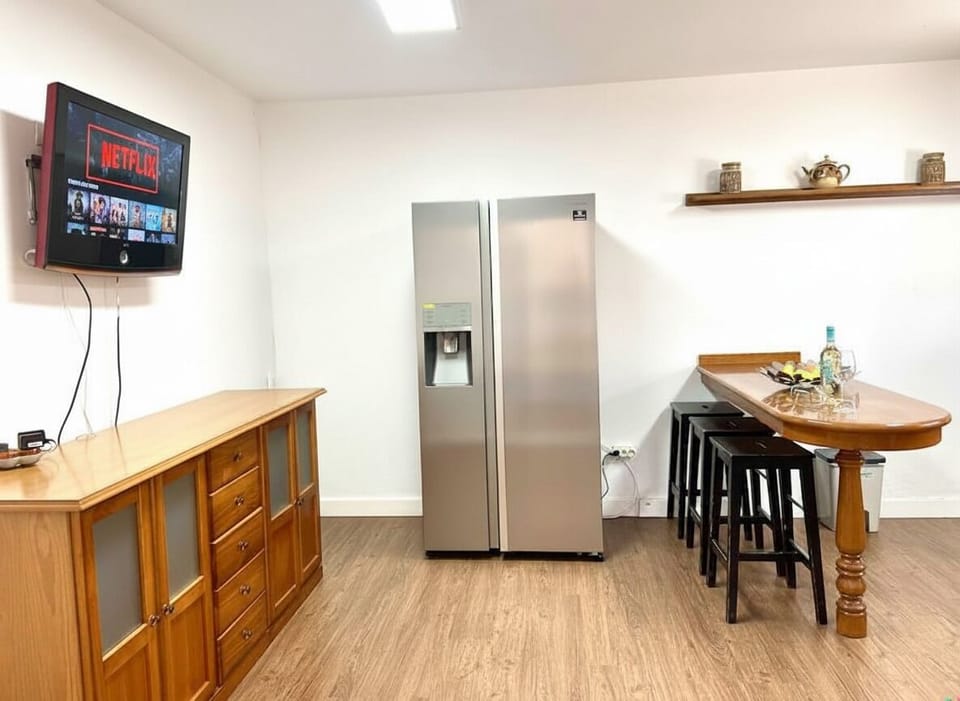 Compact Kitchen with Bar Area