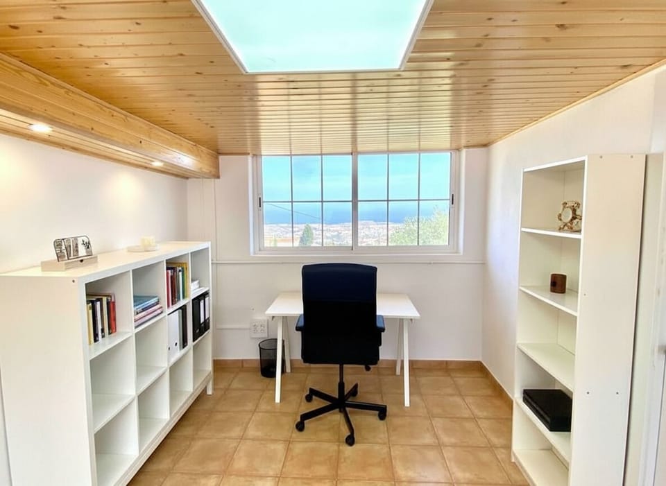 Home Office with Scenic Window View