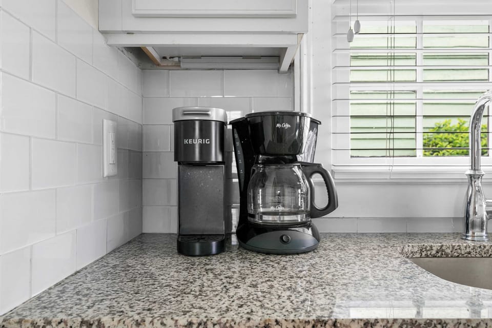 Start your mornings right with complimentary coffee and a coffee maker provided for your stay.