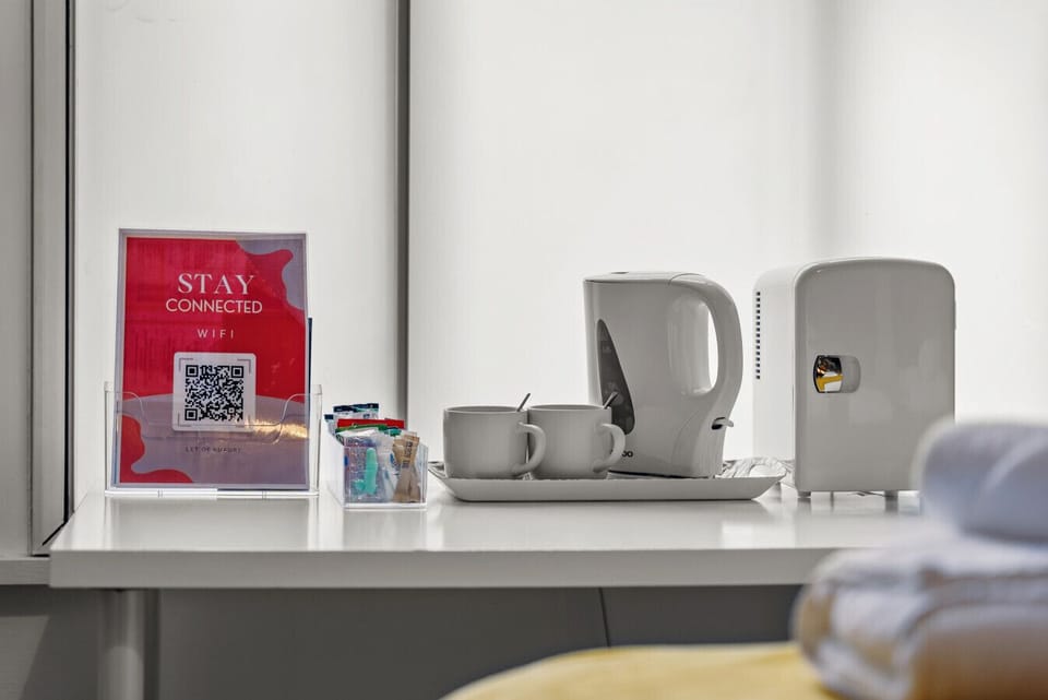 Room 1 – Ground Floor Coffee - Enjoy a warm drink and start your stay feeling relaxed and at home.