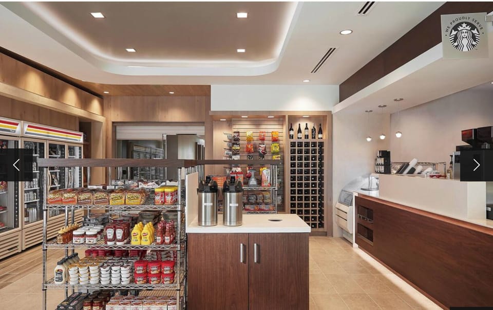 Marketplace to order food and purchase sundries