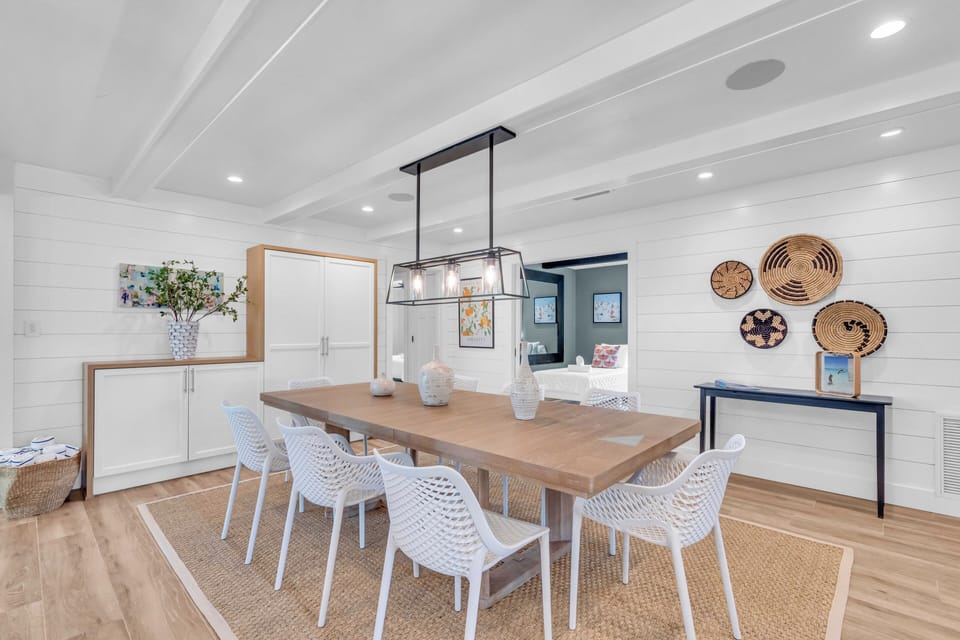 Dinning table with seating for 8
