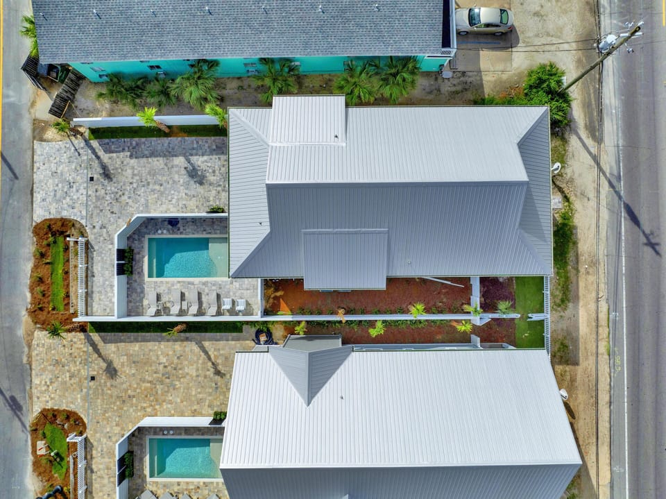Private pool oasis with spacious outdoor lounging area