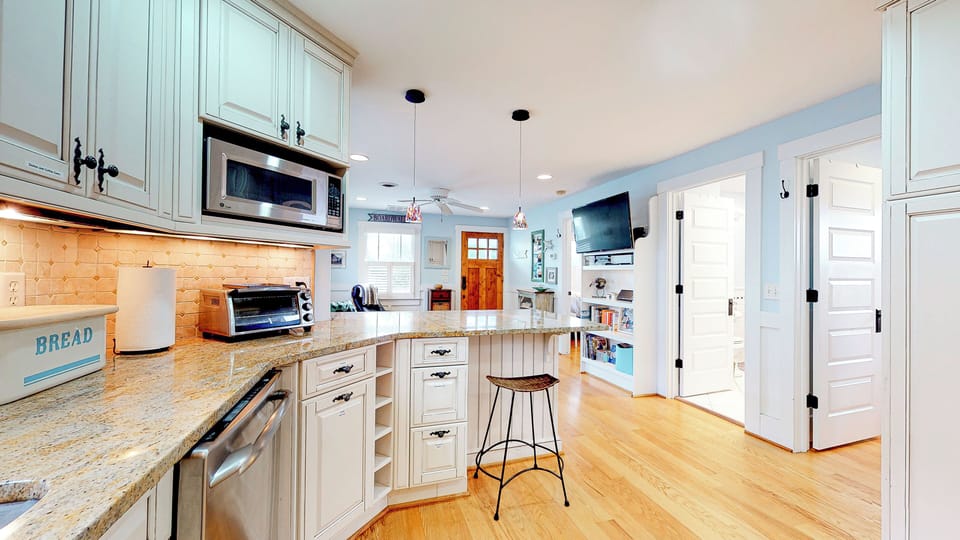 Fully stocked kitchen