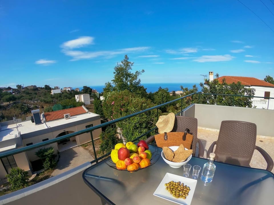 Terrace area with sea views