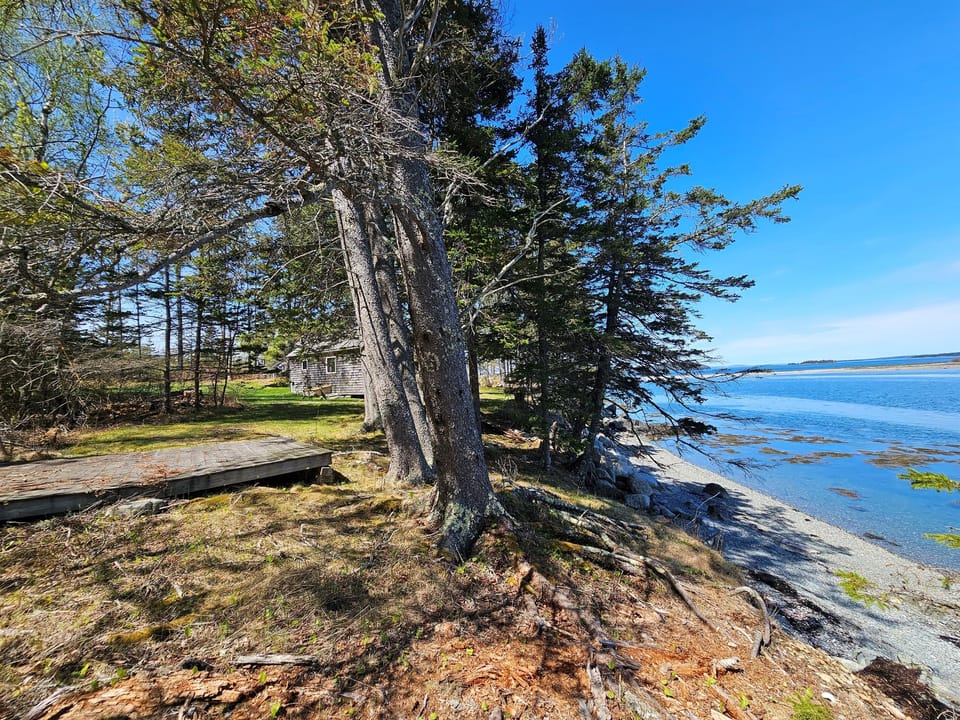 Tent pad and beach