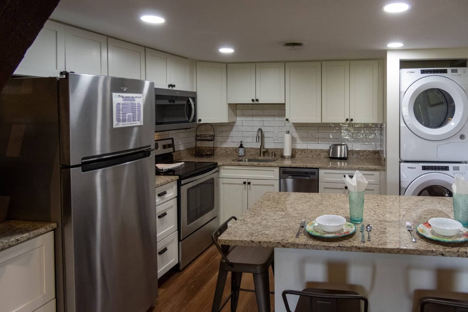 Fully stocked kitchen ready for use!