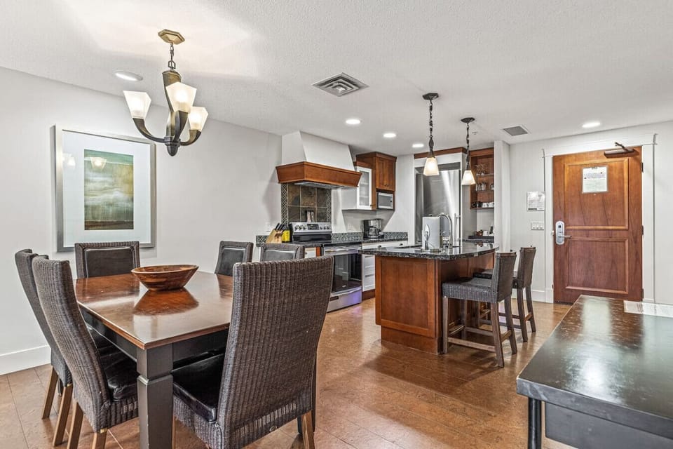 Open concept unit.