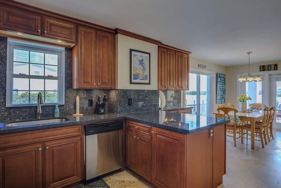 Kitchen fully stocked with everything you need for a perfect vacation