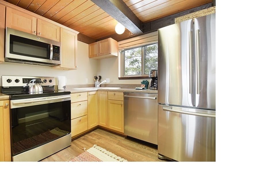 Kitchen is fully-stocked with everything you need for a home cooked family meal