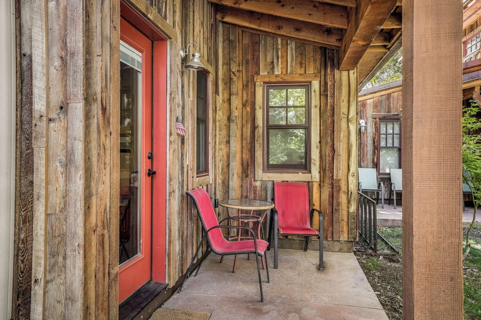Patio area with seating
