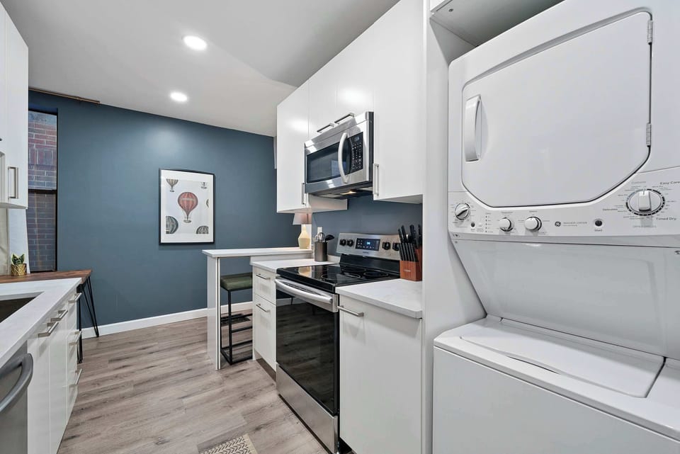 All units in this exceptional building offer the convenience of private laundry​