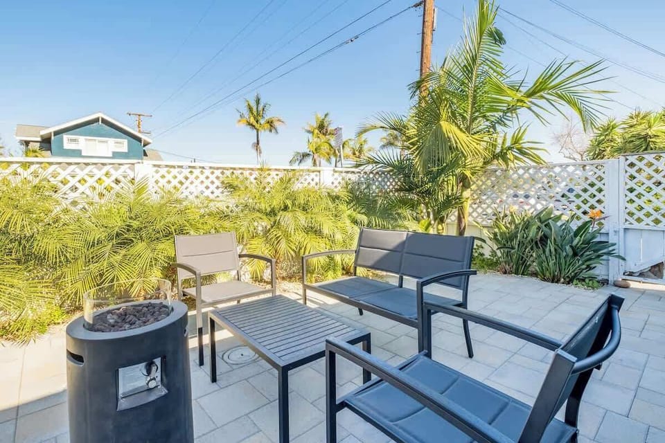 Light up the fire pit at the press of a button on a cool San Diego evening
