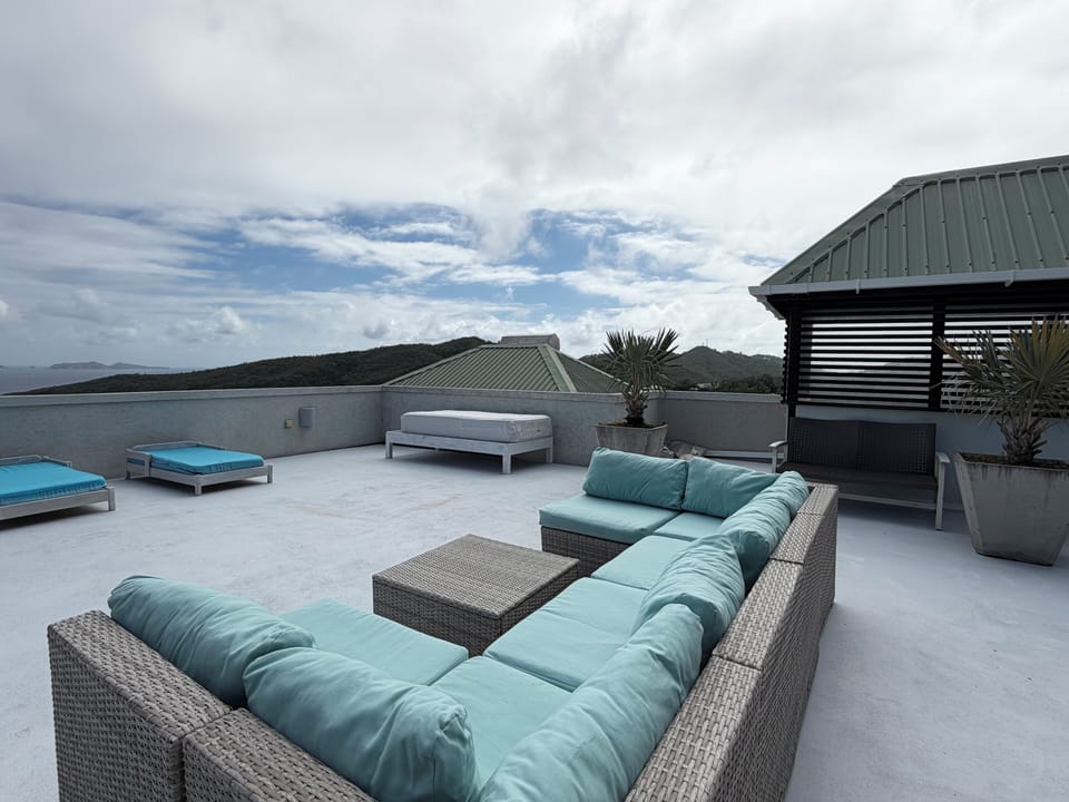 The rooftop lounge offers a peaceful place to relax & take in the views