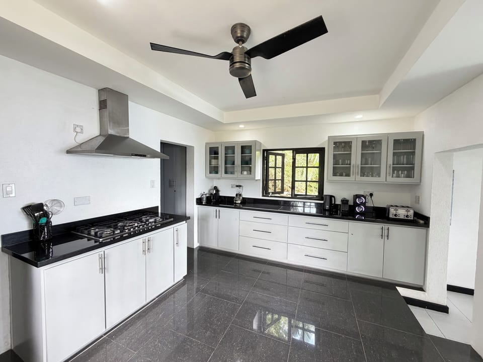 Fully equipped kitchen makes it easy to prepare meals