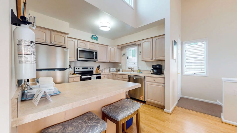 Kitchen island which can seat two 