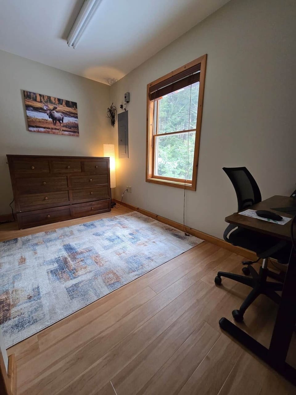 Bonus office/playroom/workout/fll-size murphy bed space