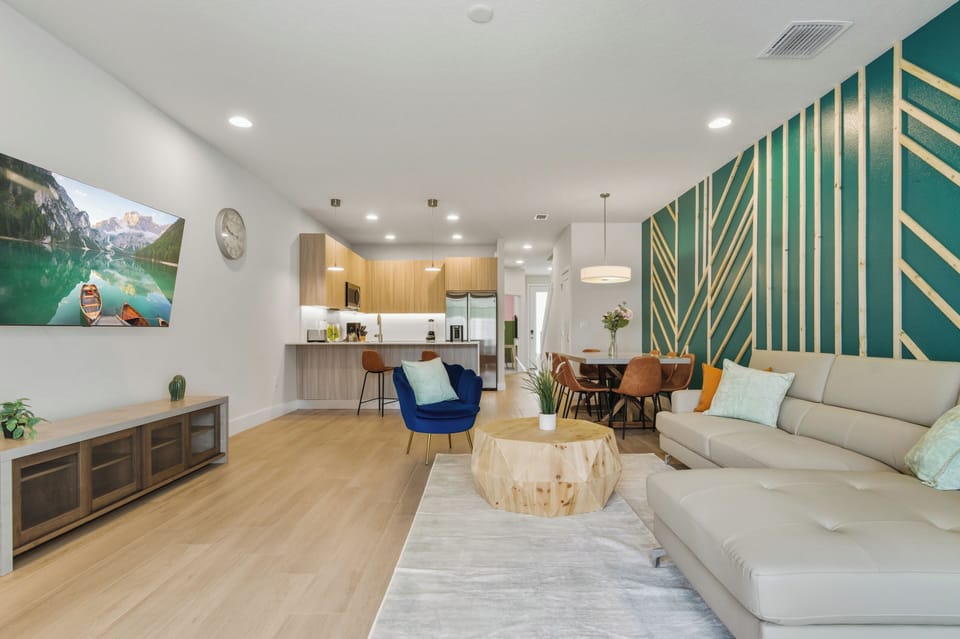 Lounge in style—modern design meets Disney vacation comfort.