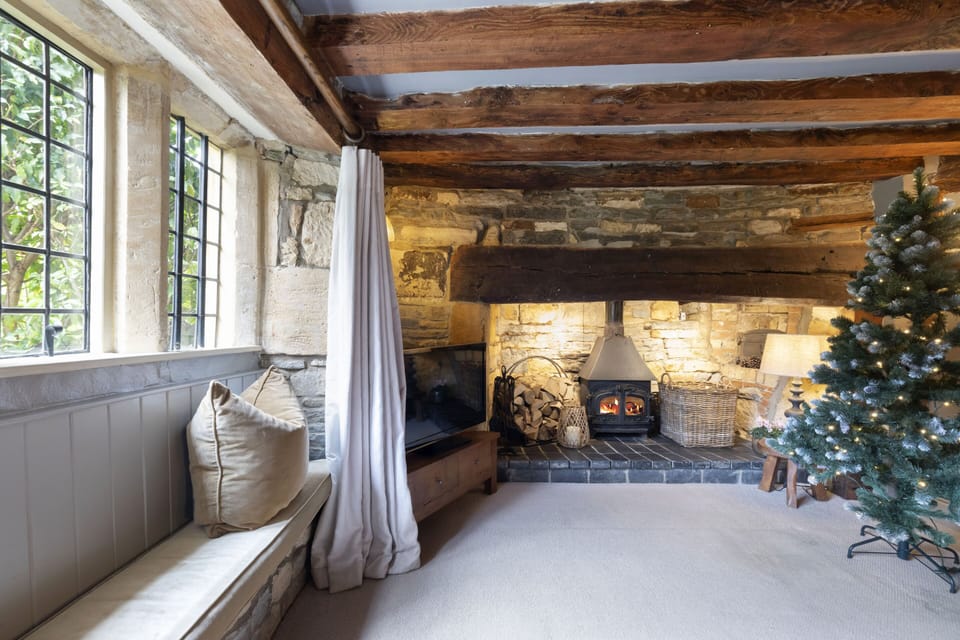 Living Room with Log Burner