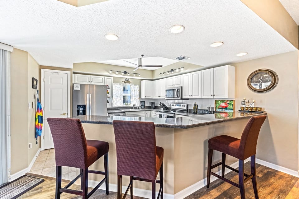Fully equipped kitchen for all your cooking needs.