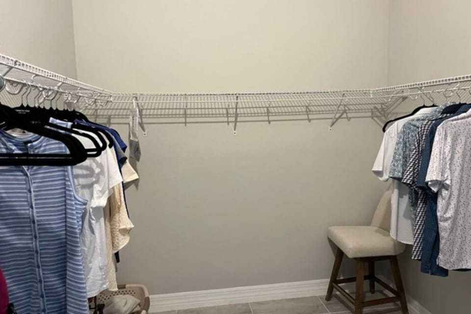 Large Closet in Master Bedroom