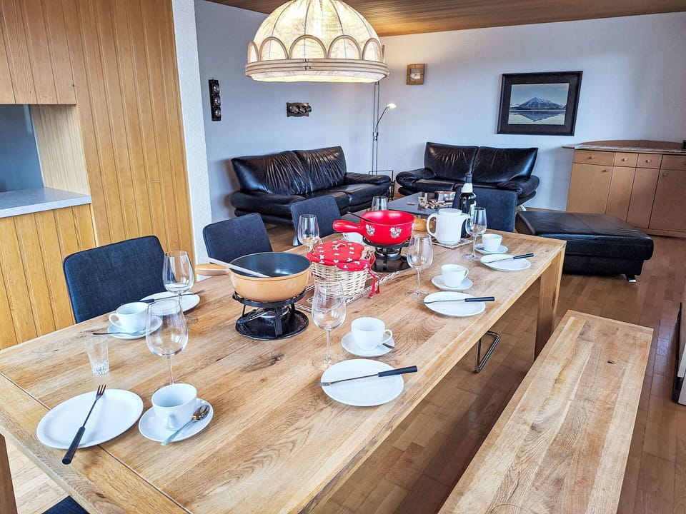 Furniture, Interior Design, Flooring, Table, Wood, Floor, Ceiling, Room, Lighting, Kitchen & Dining Room Table