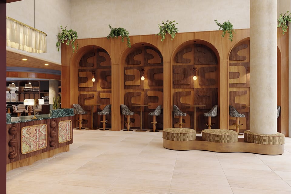 Restaurant and bar led by local culinary talent (please note, these are still under construction)