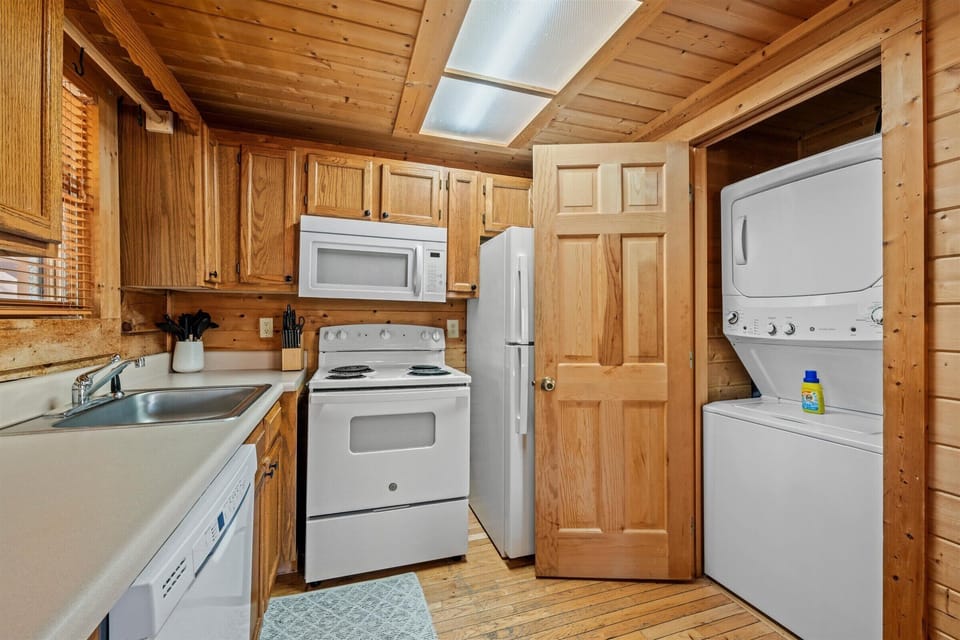 Laundry on-site for longer stays.