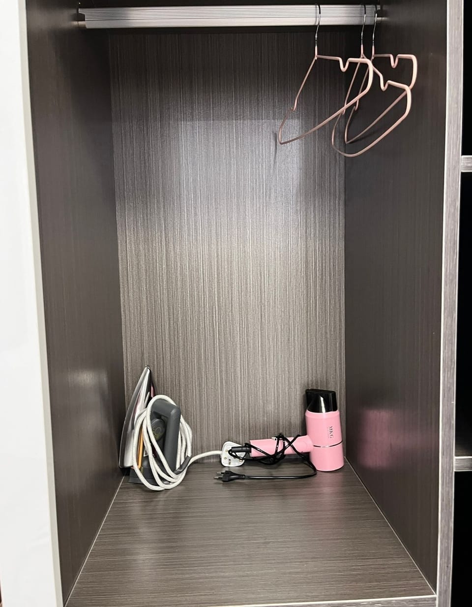 Hair dryer and iron box
