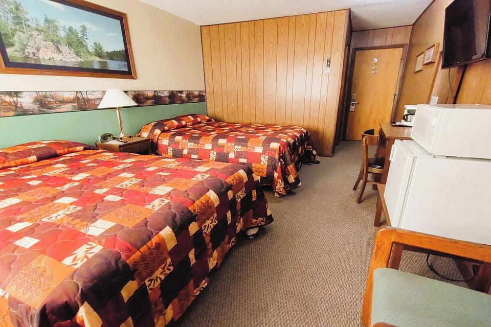 Settle into a spacious room with two inviting beds.