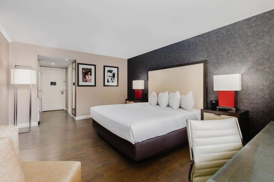 Settle in fast with a spacious layout and calming tones.