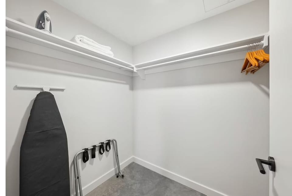 Settle in easily with generous closet space for longer stays.