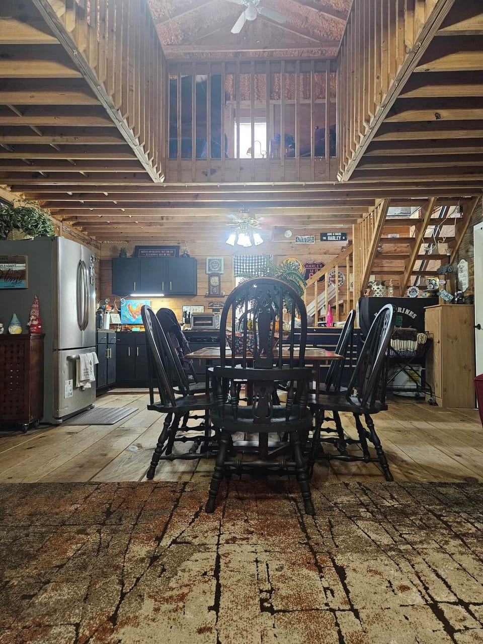 Dining and kitchen