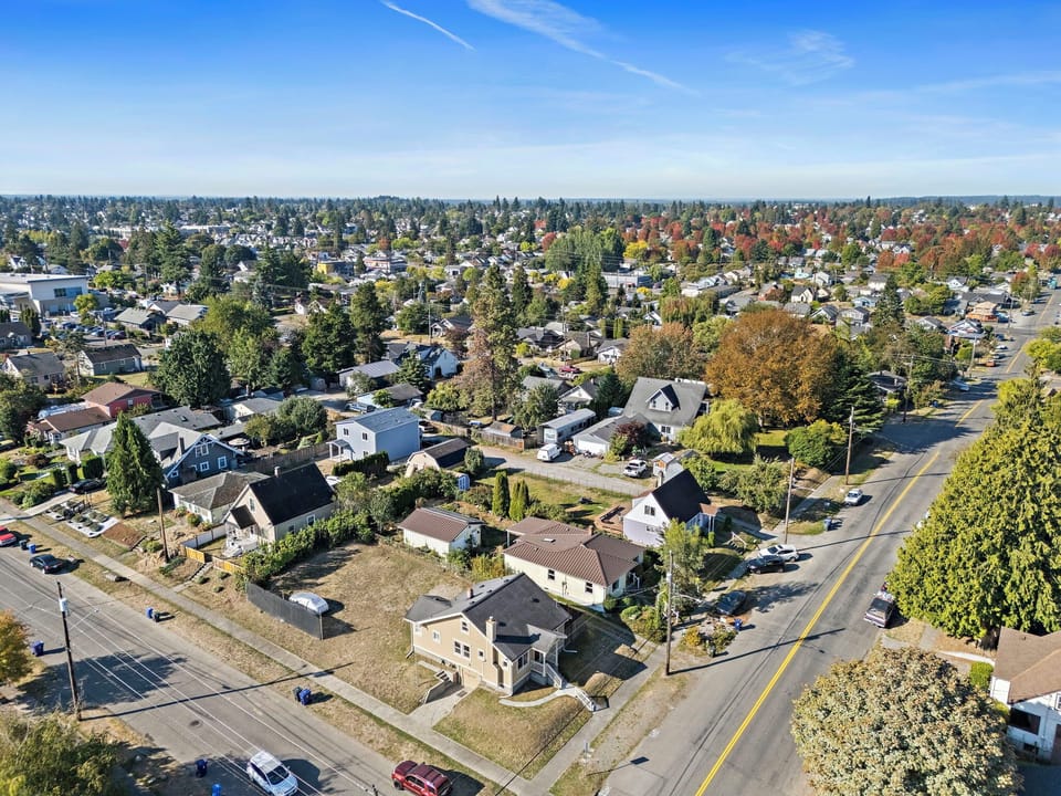 Corner lot in a quiet residential neighborhood