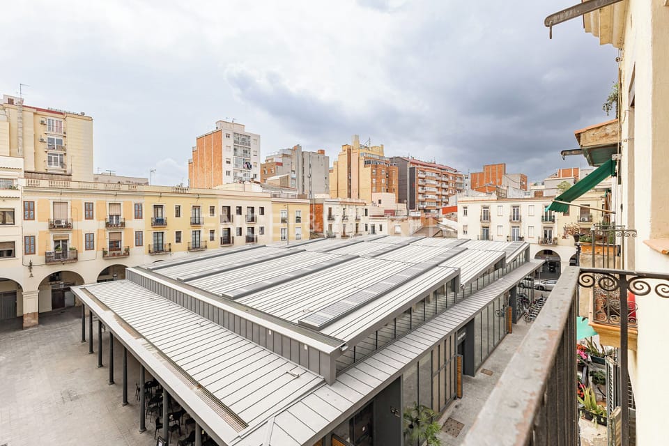 Recently renovated market in Plaza (fully pedestrian)