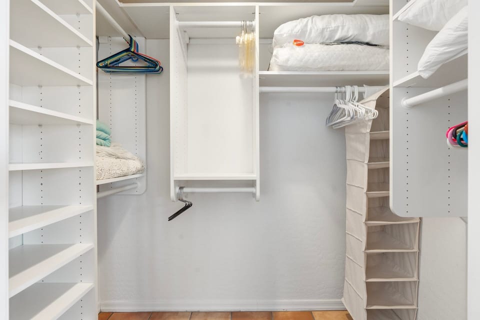 Master bedroom closet.