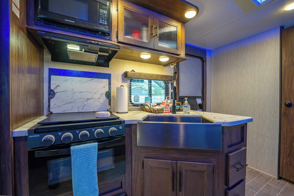 Full kitchen for all your gourmet camping.