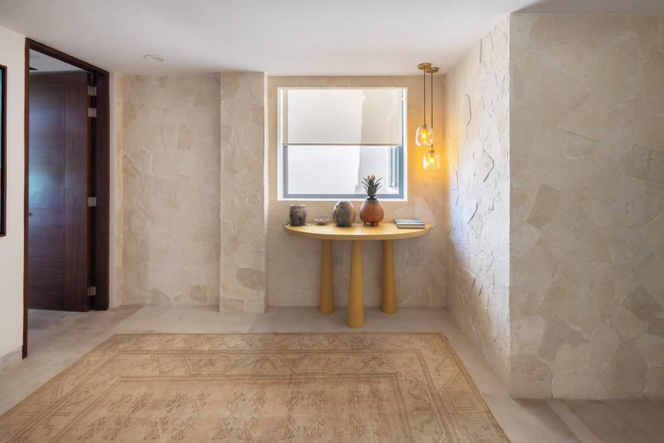 Designer living with luxe touches