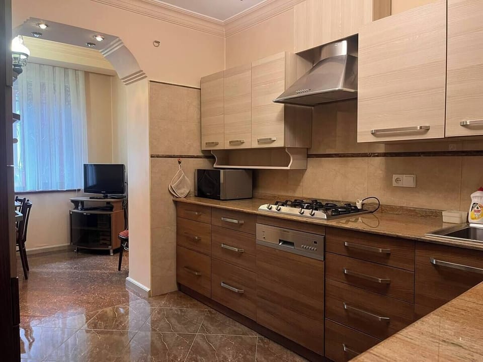 A large kitchen full of necessary equipment.